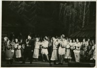 Сцена з вистави "Украдене щастя". ЛДУ, 1953