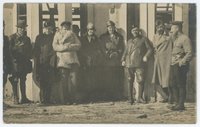 Фото. Петро Франко з командою Летунського полку УГА. Красне, січень 1919